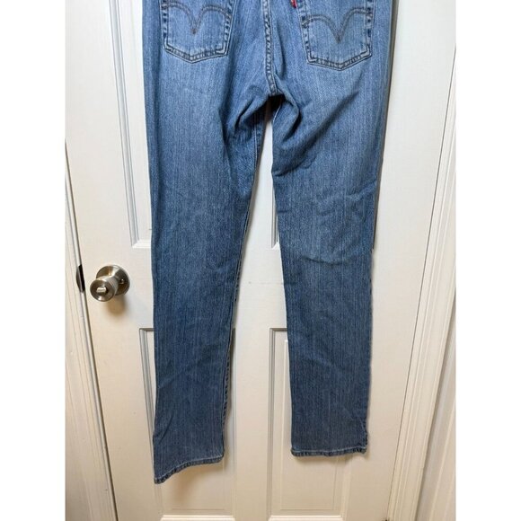 Levi's 505 Women's Long Straight Leg Nouveau Low Jeans Size 8L - Picture 9 of 14